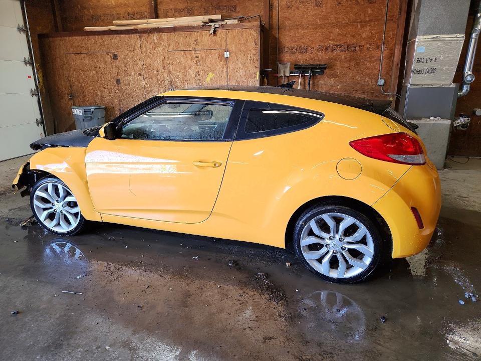 2012 Hyundai Veloster VIN KMHTC6AD2CU078667 COPART salvage auction — FRONT END, PA - CERTIFICATE OF SALVAGE, sold $350 on 2026-07-02 (photo 2)