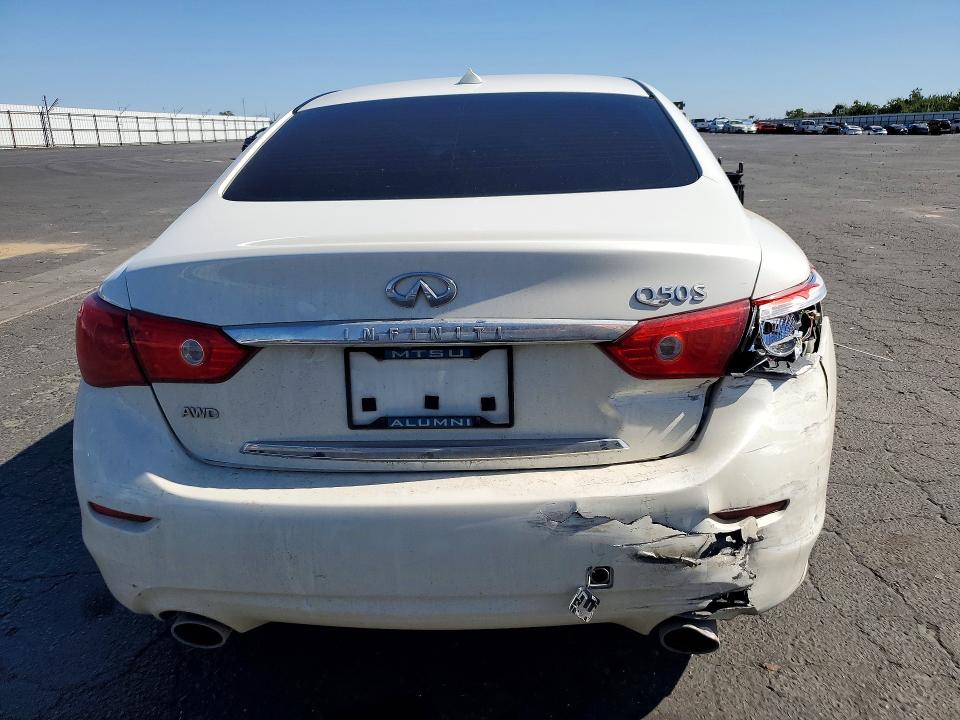 2017 Infiniti Q50 VIN JN1EV7AR3HM836888 COPART salvage auction — FRONT END, Ca - Salvage Certificate, sold $1,750 on 2026-07-20 (photo 6)