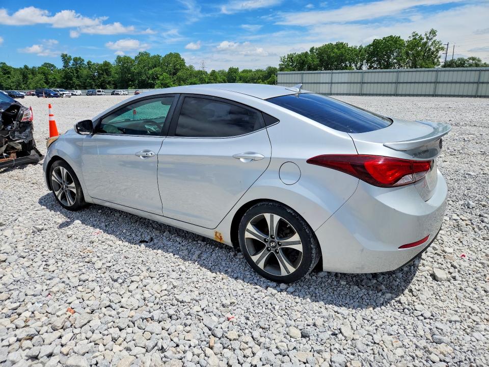 2015 Hyundai Elantra VIN KMHDH4AH6FU372235 COPART salvage auction — MECHANICAL, Oh - Certificate Of Title, sold $1,650 on 2026-07-24 (photo 2)