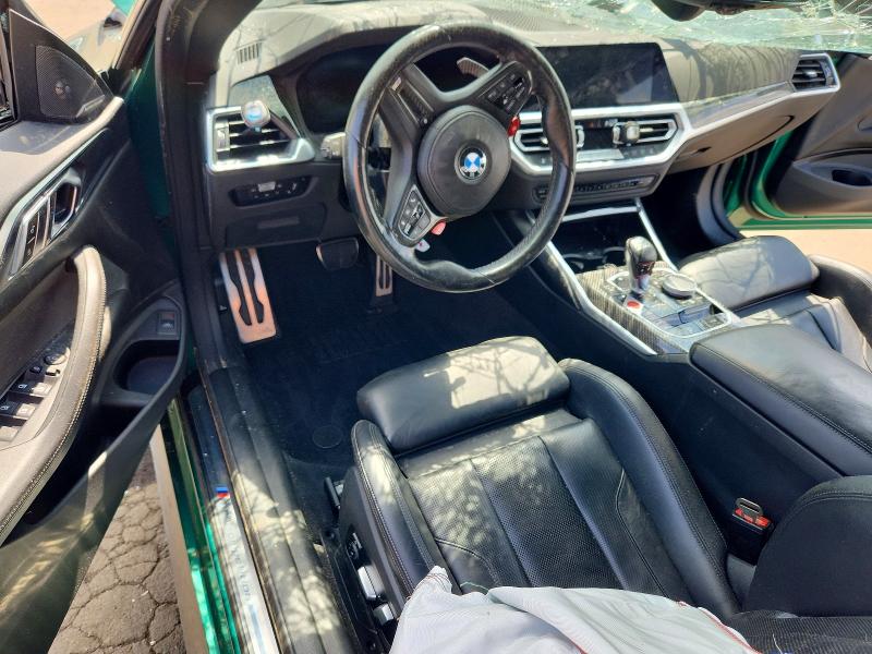2022 BMW M4 VIN WBS33BA0XNCK00414 COPART salvage auction — ALL OVER, Ct - Cert Of Title-Salvage, sold $12,200 on 2026-07-28 (photo 8)