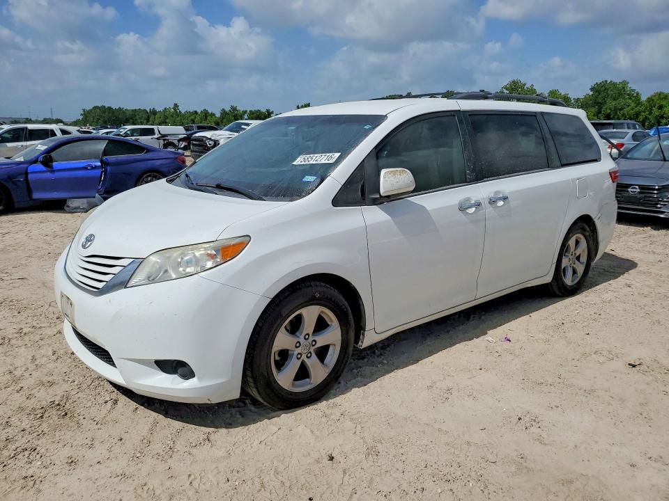 2017 Toyota Sienna VIN 5TDKZ3DC8HS888364 COPART salvage auction — REAR END, Tx - Salvage Vehicle Title, sold $4,500 on 2026-07-28 (photo 1)
