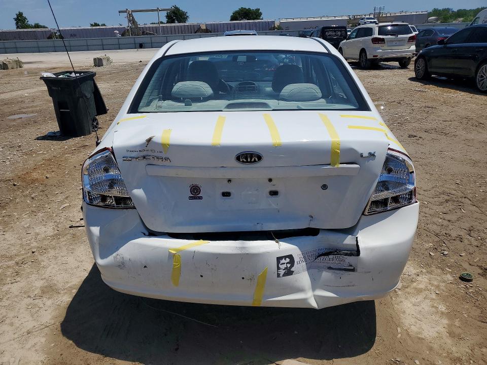 2009 Kia Spectra VIN KNAFE221395630931 COPART salvage auction — REAR END, MO - SALVAGE CERTIFICATE OF TITLE, sold $425 on 2026-07-02 (photo 6)