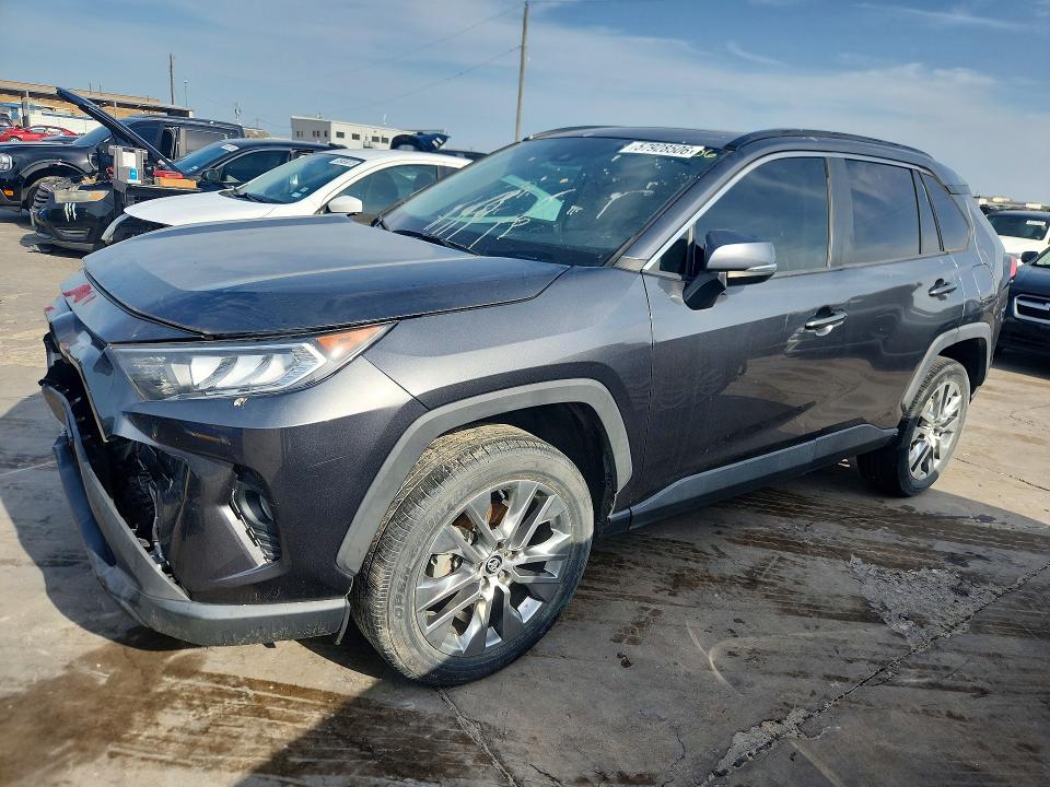 2021 Toyota Rav 4 VIN 2T3C1RFV1MC102007 COPART salvage auction — FRONT END, Tx - Salvage Vehicle Title, sold $9,300 on 2026-07-09 (photo 1)