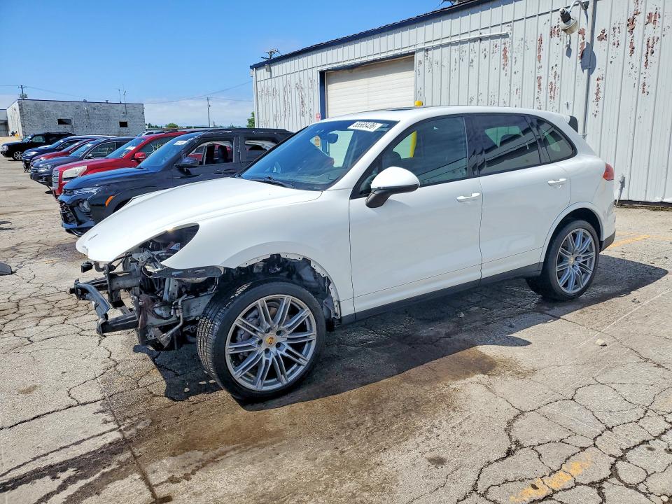 2018 Porsche Cayenne VIN WP1AA2A20JKA01571 COPART salvage auction — FRONT END, Il - Salvage Certificate, sold $4,450 on 2026-07-06 (photo 1)