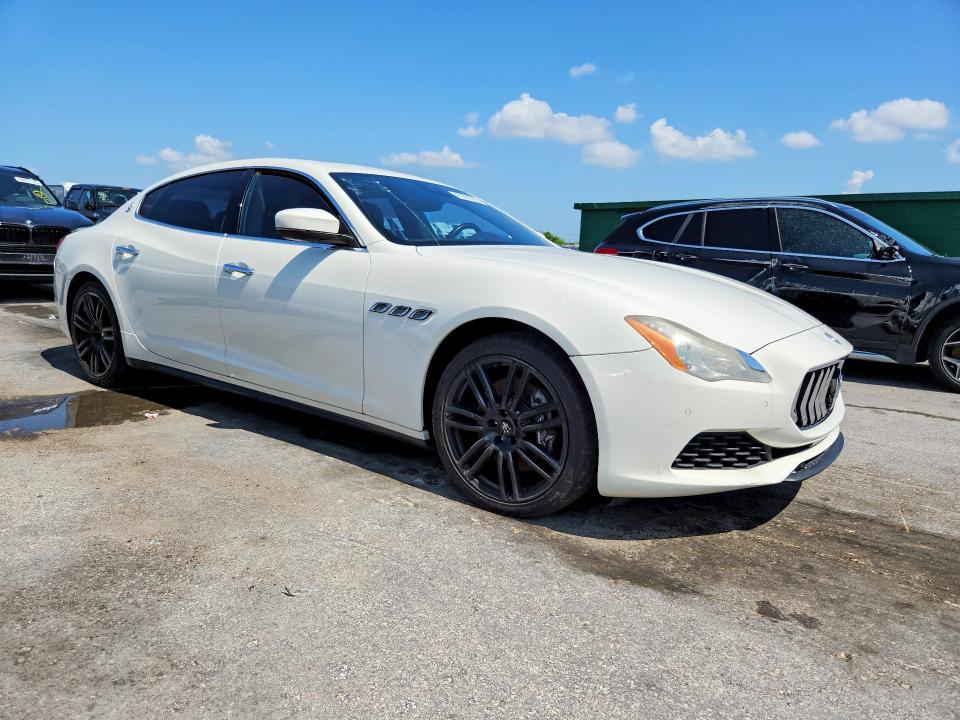 2017 Maserati Quattroporte VIN ZAM56RPA6H1227590 COPART salvage auction — MINOR DENT/SCRATCHES, Fl - Certificate Of Title (P), sold $5,400 on 2026-07-16 (photo 4)