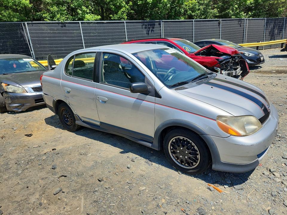 2001 Toyota Echo VIN JTDBT123910154012 COPART salvage auction — REAR END, Md - Cert Of Salvage > 75% Damage, sold $625 on 2026-07-21 (photo 4)