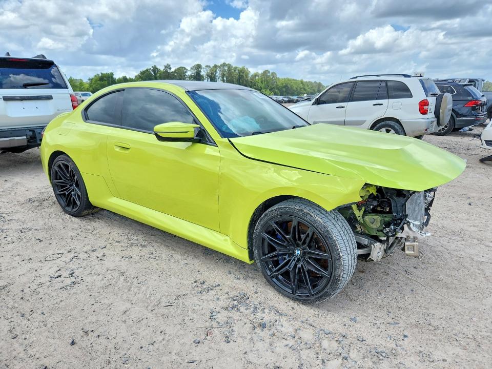 2026 BMW M2 VIN 3MF23DM03T8F98643 COPART salvage auction — FRONT END, TX - SALVAGE VEHICLE TITLE, sold $24,700 on 2026-07-24 (photo 4)
