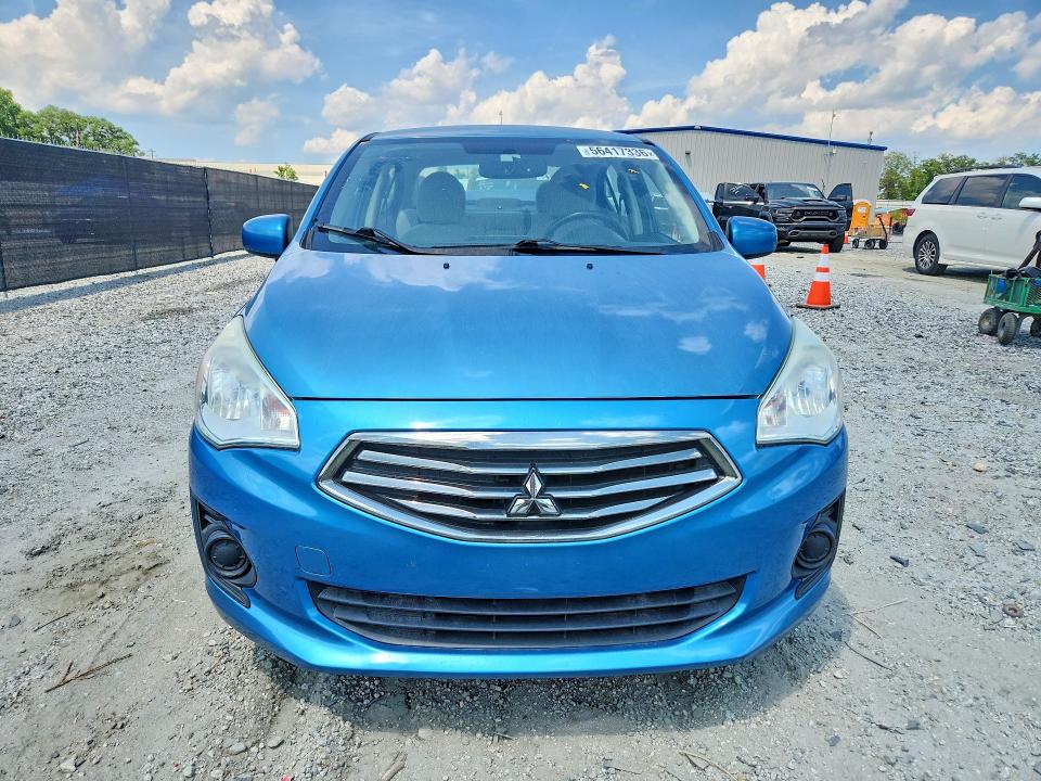 2017 Mitsubishi Mirage VIN ML32F3FJ7HHF14763 COPART salvage auction — REAR END, Ga - Cert Of Title-Salvage (P), sold $800 on 2026-07-08 (photo 5)