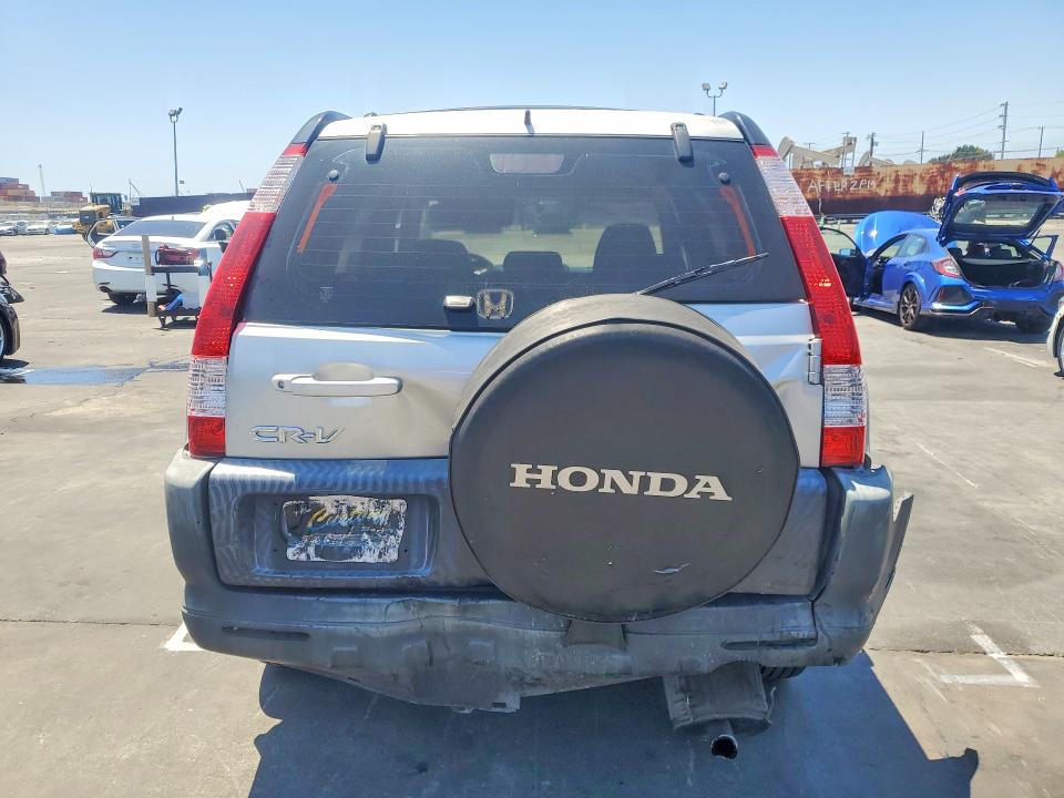 2006 Honda Cr-v VIN JHLRD68516C028544 COPART salvage auction — REAR END, Ca - Salvage Certificate, sold $1,150 on 2026-07-15 (photo 6)