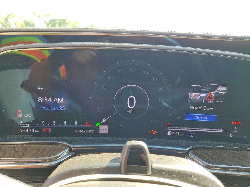 2024 Cadillac Escalade VIN 1GYS4GKL9RR269159 COPART salvage auction — FRONT END, Ny - Mv-907A Salvage Certificate, sold $14,000 on 2026-07-30 (photo 9)