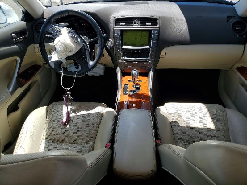 2009 Lexus Is VIN JTHBK262995102399 COPART salvage auction — FRONT END, Ca - Salvage Certificate, sold $350 on 2026-07-21 (photo 8)