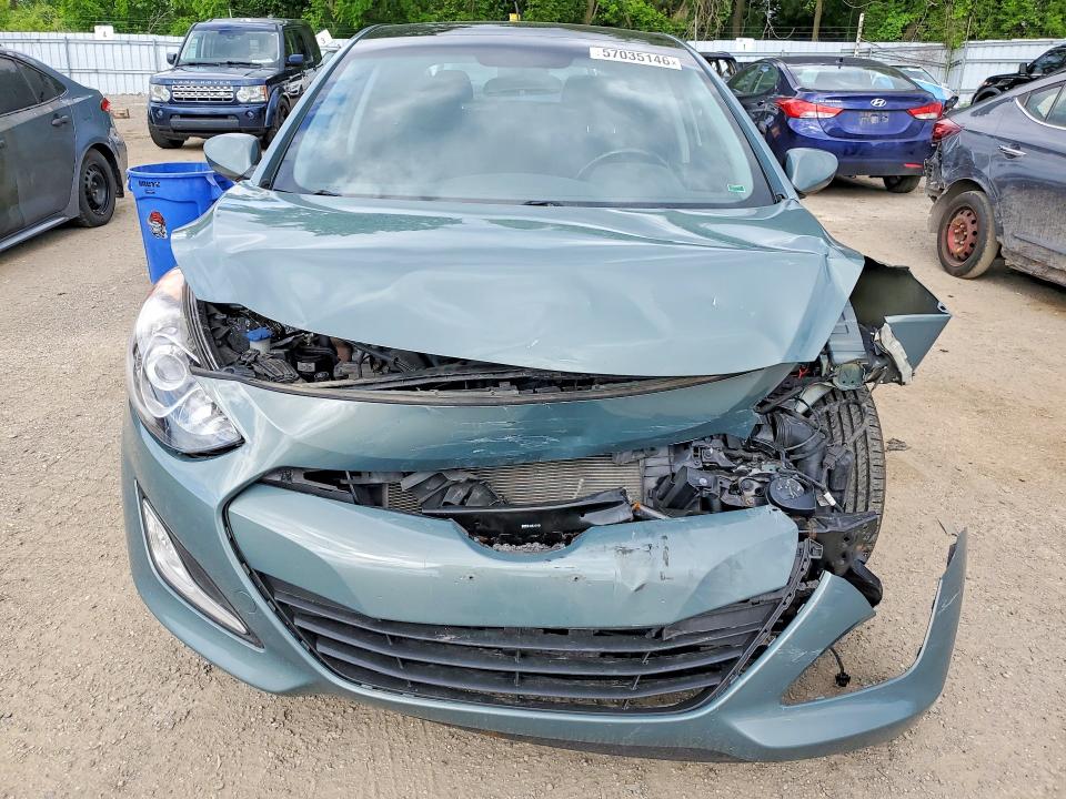 2013 Hyundai Elantra VIN KMHD35LE1DU024976 COPART salvage auction — FRONT END, On - Permit Salvage, sold $425 on 2026-07-02 (photo 5)