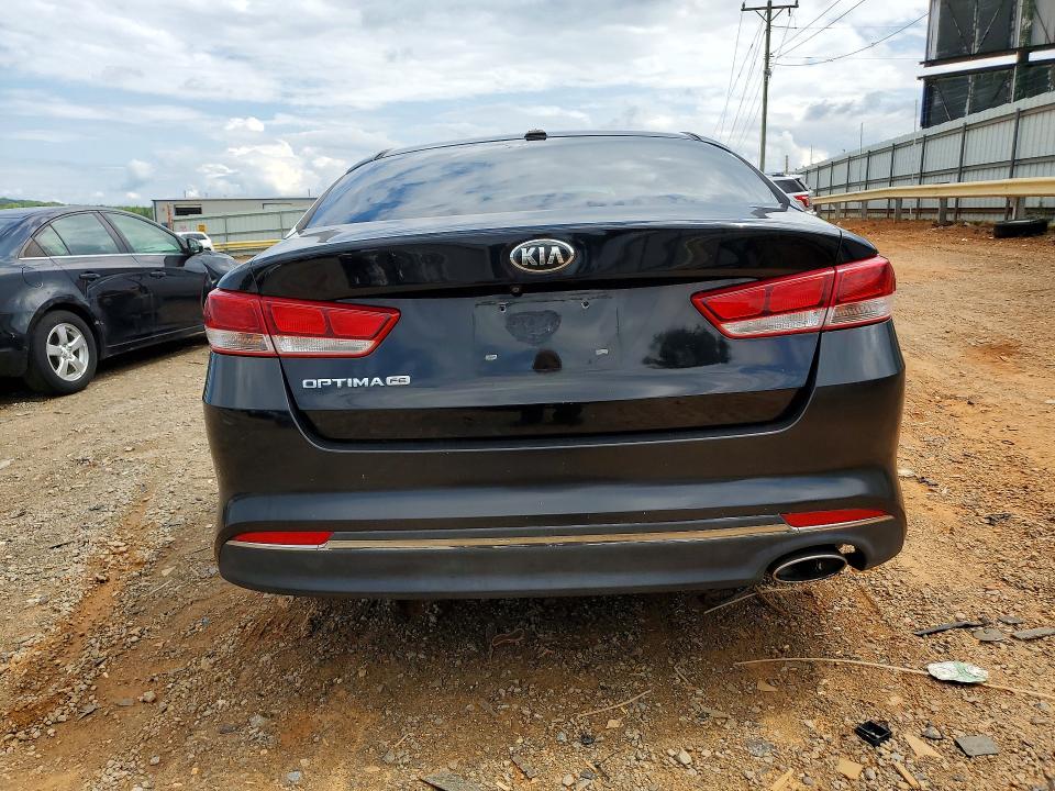 2018 Kia Optima VIN 5XXGT4L39JG185166 COPART salvage auction — FRONT END, VA - CERT OF TITLE - SALVAGE, sold $700 on 2026-07-24 (photo 6)