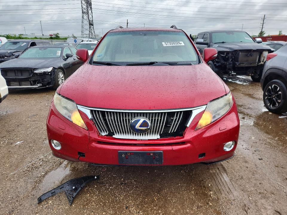 2010 Lexus Rx VIN JTJBC1BA2A2407221 COPART salvage auction — FRONT END, Wv - Salvage Certificate, sold $250 on 2026-07-21 (photo 5)