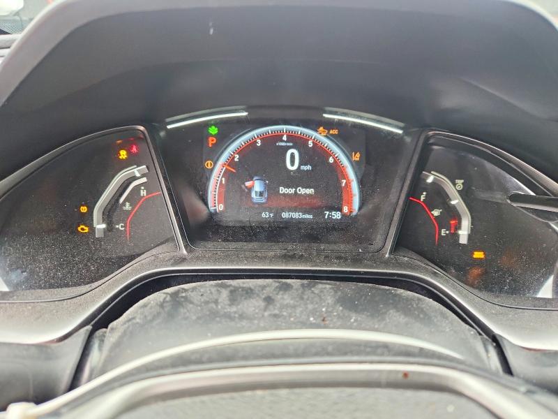 2020 Honda Civic VIN SHHFK7H92LU412232 COPART salvage auction — FRONT END, Ca - Salvage Certificate, sold $4,150 on 2026-07-28 (photo 9)