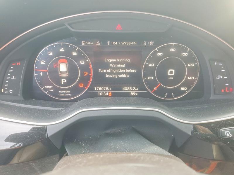 2017 Audi Q7 VIN WA1LAAF75HD033692 COPART salvage auction — MINOR DENT/SCRATCHES, Mn - Certificate Of Title, sold $4,300 on 2026-07-20 (photo 9)