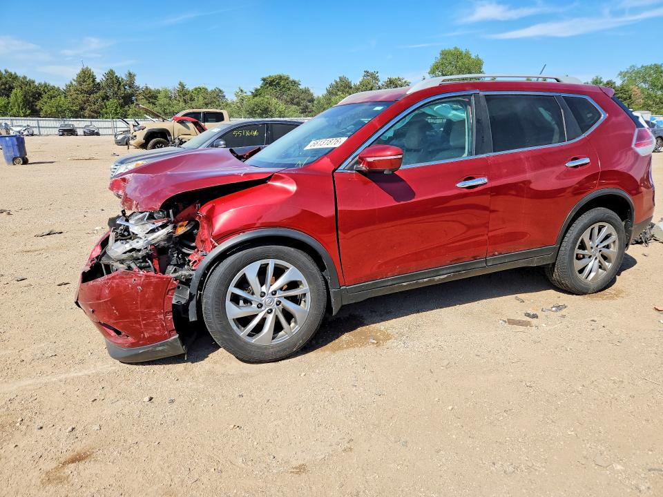 2015 Nissan Rogue VIN 5N1AT2MV2FC793012 COPART salvage auction — FRONT END, Il - Salvage Certificate, sold $1,850 on 2026-07-09 (photo 1)