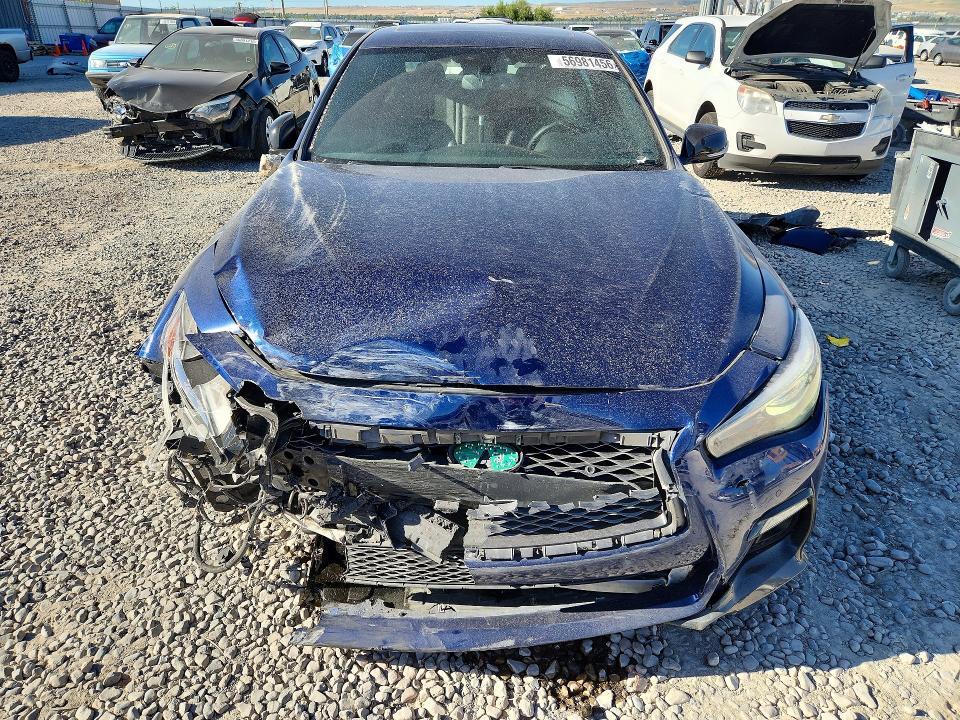 2020 Infiniti Q50 VIN JN1FV7AR6LM660674 COPART salvage auction — FRONT END, Ut - Salvage Certificate, sold $8,600 on 2026-08-21 (photo 5)