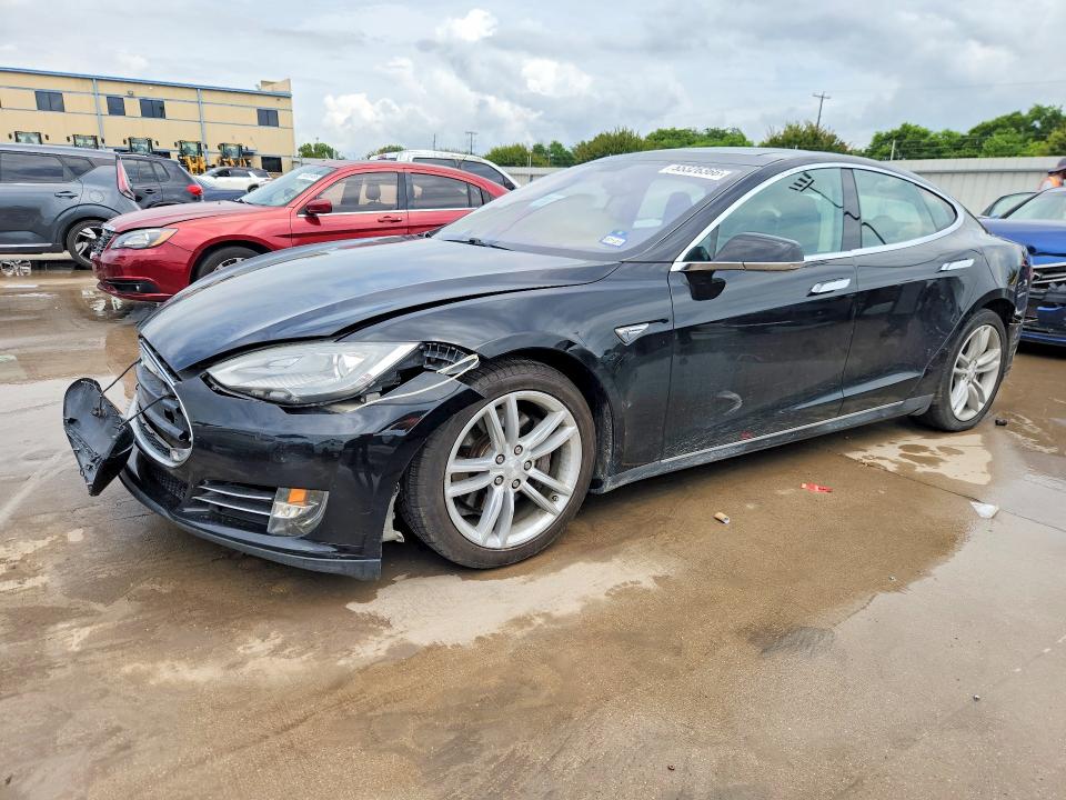 2013 Tesla VIN 5YJSA1CG2DFP28026 COPART salvage auction — FRONT END, Tx - Salvage Vehicle Title, sold $3,800 on 2026-07-30 (photo 1)