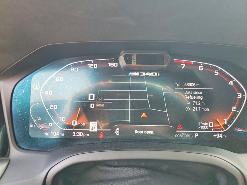 2022 BMW VIN 3MW5U7J00N8C71989 COPART salvage auction — FRONT END, Va - Cert Of Title - Salvage, sold $21,300 on 2026-07-29 (photo 9)