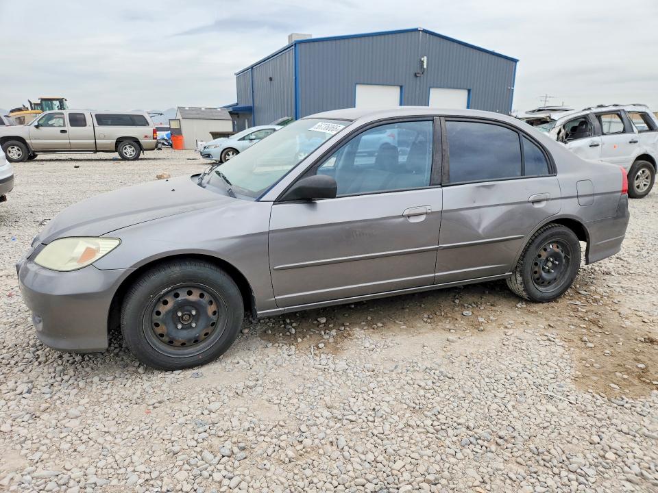 2004 Honda Civic VIN 2HGES16574H610795 COPART salvage auction — FRONT END, Ut - Certificate Of Title, sold $200 on 2026-07-02 (photo 1)