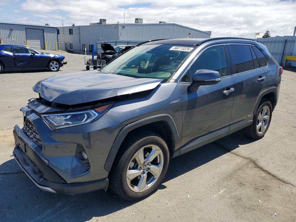 2021 Toyota VIN JTMD6RFV9MD024707 COPART salvage auction — FRONT END, Ca - Salvage Certificate, sold $12,000 on 2026-07-31 (photo 1)