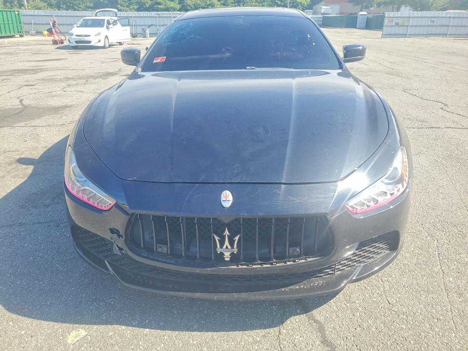 2015 Maserati Ghibli VIN ZAM57RTA2F1133707 COPART salvage auction — REAR END, Wv - Salvage Certificate, sold $550 on 2026-07-21 (photo 5)