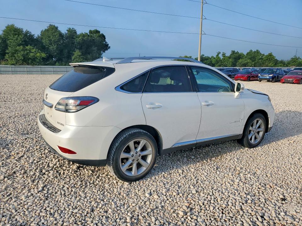 2012 Lexus Rx VIN 2T2ZK1BA0CC081097 COPART salvage auction — FRONT END, Tx - Salvage Vehicle Title, sold $2,850 on 2026-07-02 (photo 3)