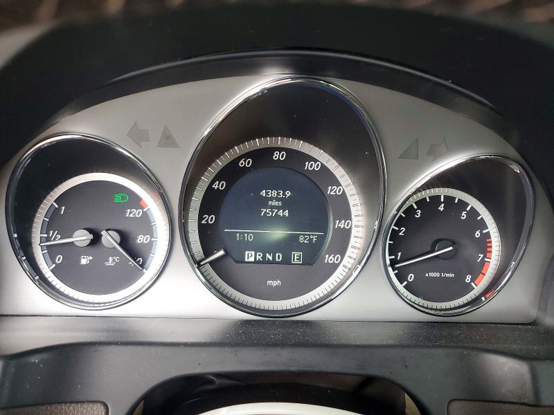 2011 Mercedes-benz C-klasse VIN WDDGF5EB5BR138044 COPART salvage auction — WATER/FLOOD, Ga - Cert Of Title-Flood Salvage, sold $1,450 on 2026-07-30 (photo 9)