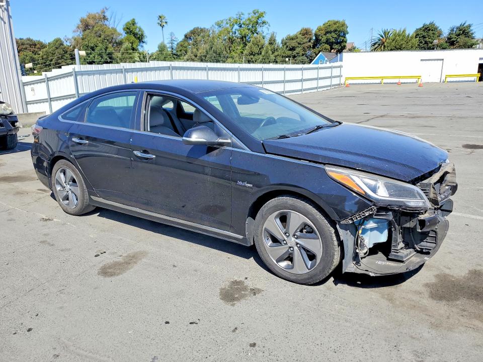 2017 Hyundai Sonata hybrid VIN KMHE54L21HA049222 COPART salvage auction — FRONT END, CA - SALVAGE CERTIFICATE, sold $875 on 2026-07-10 (photo 4)