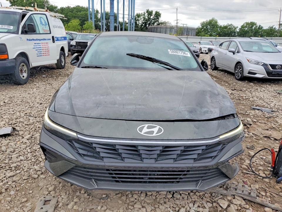 2024 Hyundai Elantra VIN KMHLM4DJ9RU101163 COPART salvage auction — FRONT END, Wi - Cert Of Title-Salvage Vehicle, sold $5,300 on 2026-07-06 (photo 5)