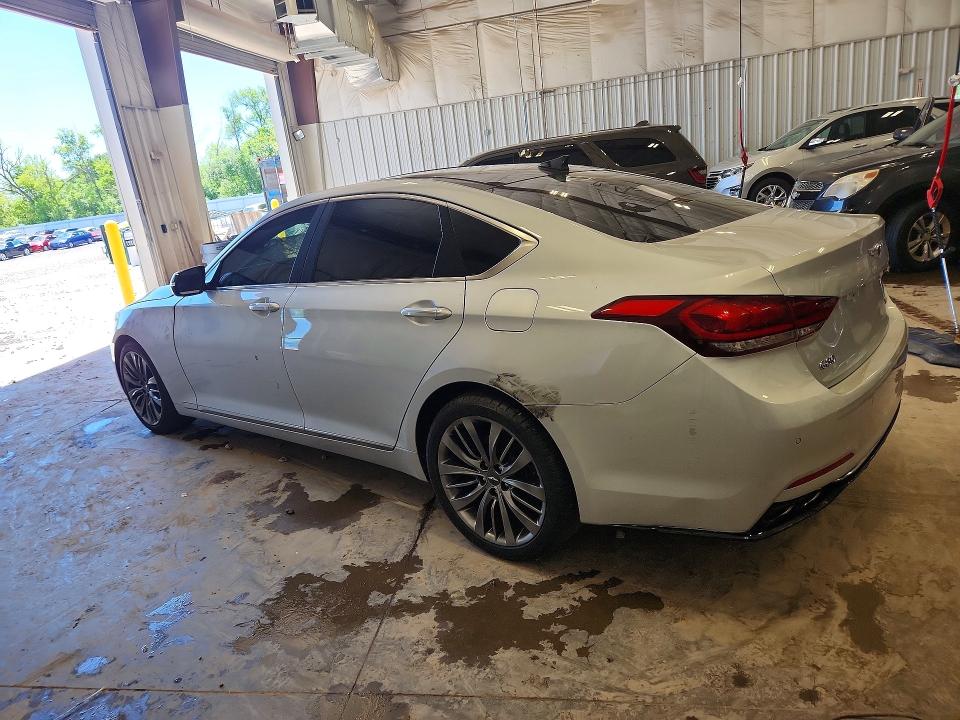 2018 Genesis G80 VIN KMHGN4JF2JU240702 COPART salvage auction — FRONT END, Mi - Cert Of Title-Rebuilt Salvage, sold $250 on 2026-07-27 (photo 2)