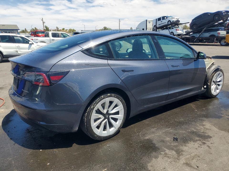 2022 Tesla Model 3 VIN 5YJ3E1EB1NF289767 COPART salvage auction — FRONT END, NV - SALVAGE TITLE, sold $5,900 on 2026-07-27 (photo 3)