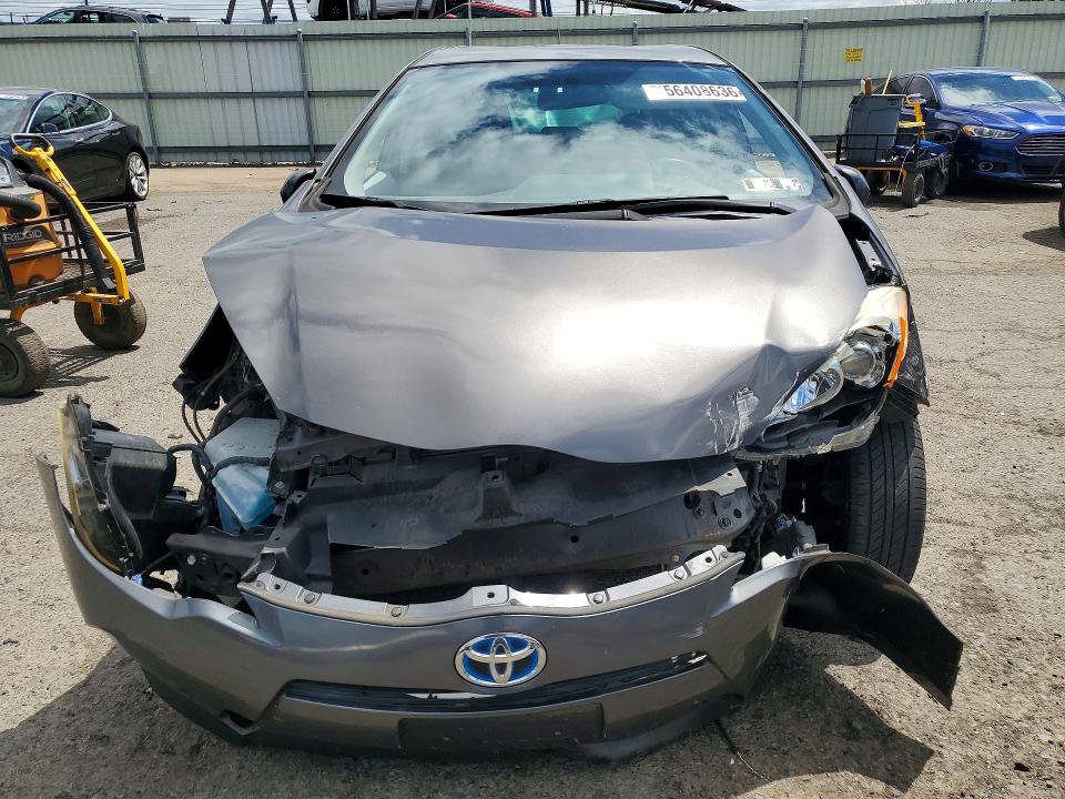 2013 Toyota Prius c VIN JTDKDTB35D1043092 COPART salvage auction — FRONT END, Pa - Certificate Of Salvage, sold $425 on 2026-07-07 (photo 5)