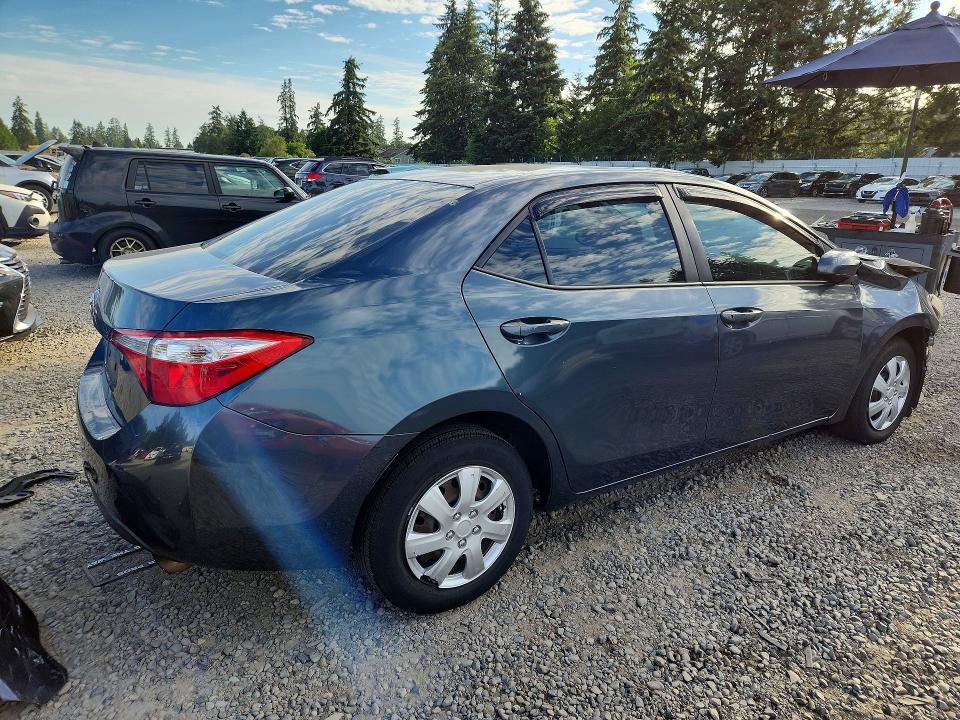 2016 Toyota Corolla VIN 5YFBURHE7GP510864 COPART salvage auction — FRONT END, Wa - Bill Of Sale, sold $1,650 on 2026-07-07 (photo 3)