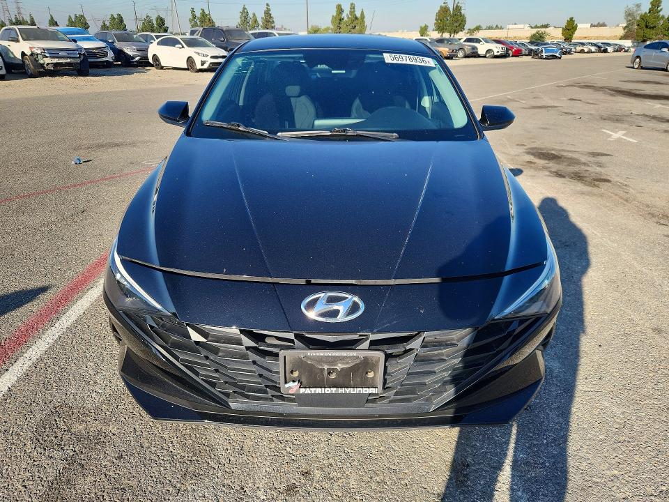 2021 Hyundai Elantra VIN 5NPLS4AG3MH031536 COPART salvage auction — REAR END, Ca - Salvage Certificate, sold $2,300 on 2026-07-28 (photo 5)