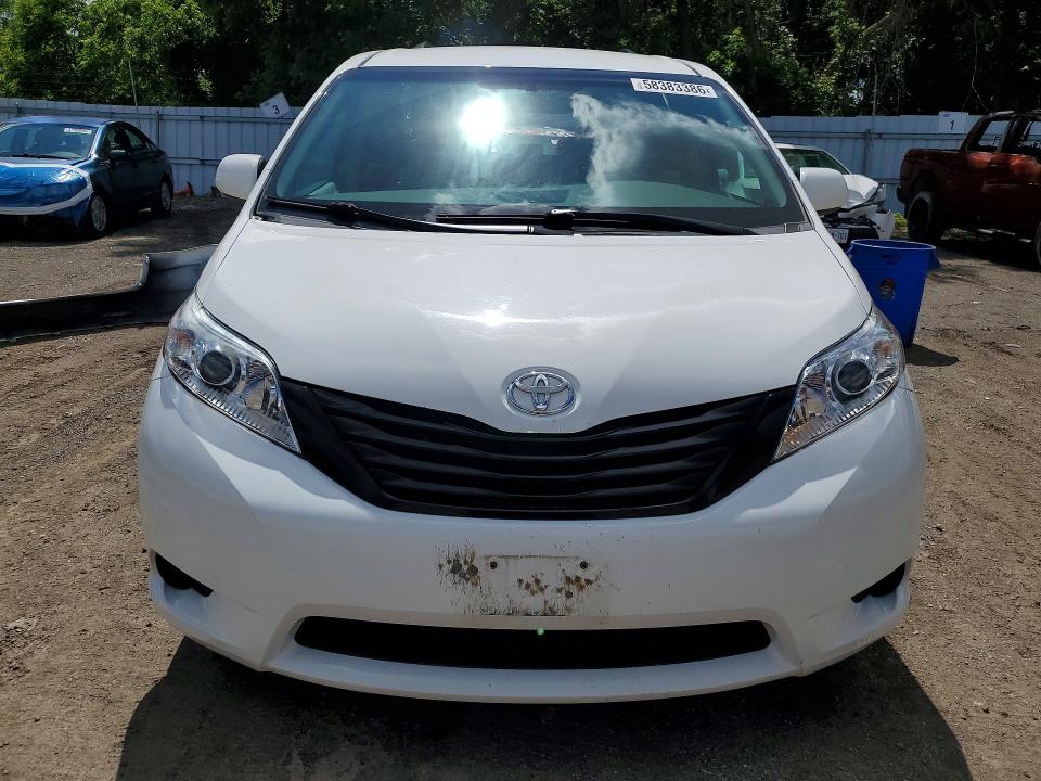 2017 Toyota Sienna VIN 5TDZZ3DC6HS850937 COPART salvage auction — REAR END, ON - PERMIT IRREPAIRABLE, sold $3,100 on 2026-07-28 (photo 5)