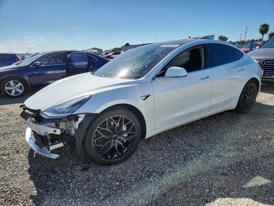 2020 Tesla Model 3 VIN 5YJ3E1EB7LF667331 COPART salvage auction — FRONT END, Ca - Salvage Certificate, sold $8,500 on 2026-07-17 (photo 1)
