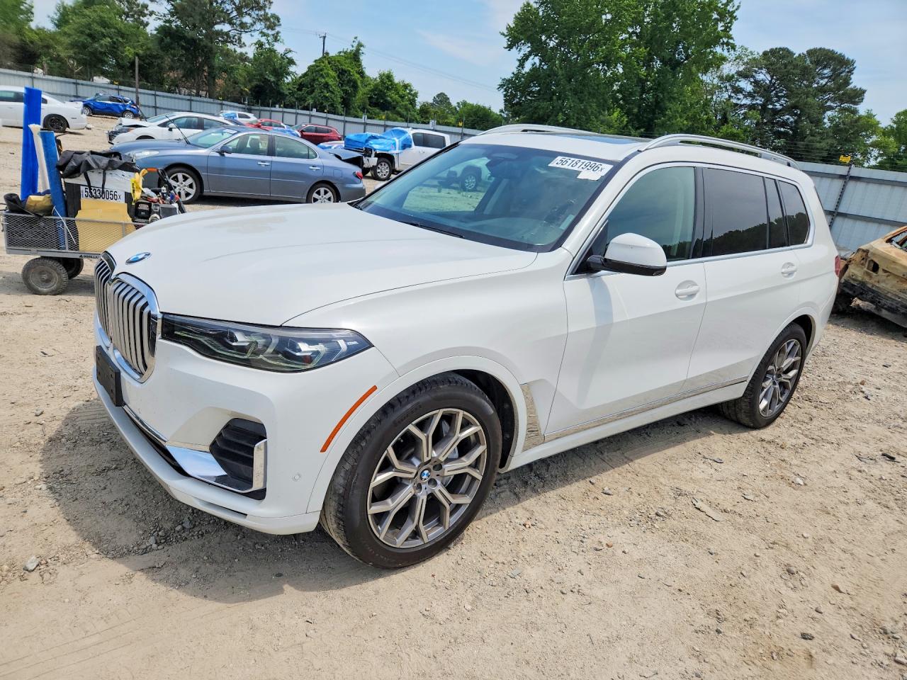 2019 BMW X7 VIN 5UXCX4C55KLS38272 — COPART salvage auction photo