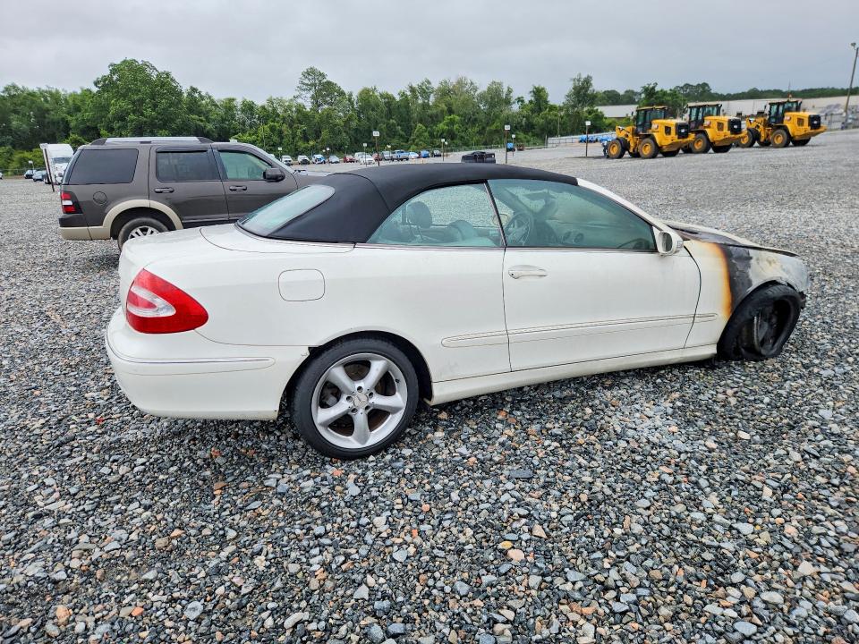 2005 Mercedes-benz Clk-klasse VIN WDBTK65G45T045303 COPART salvage auction — Burn Engine, Ga - Salvage/Fire Damage, sold $200 on 2026-07-28 (photo 3)