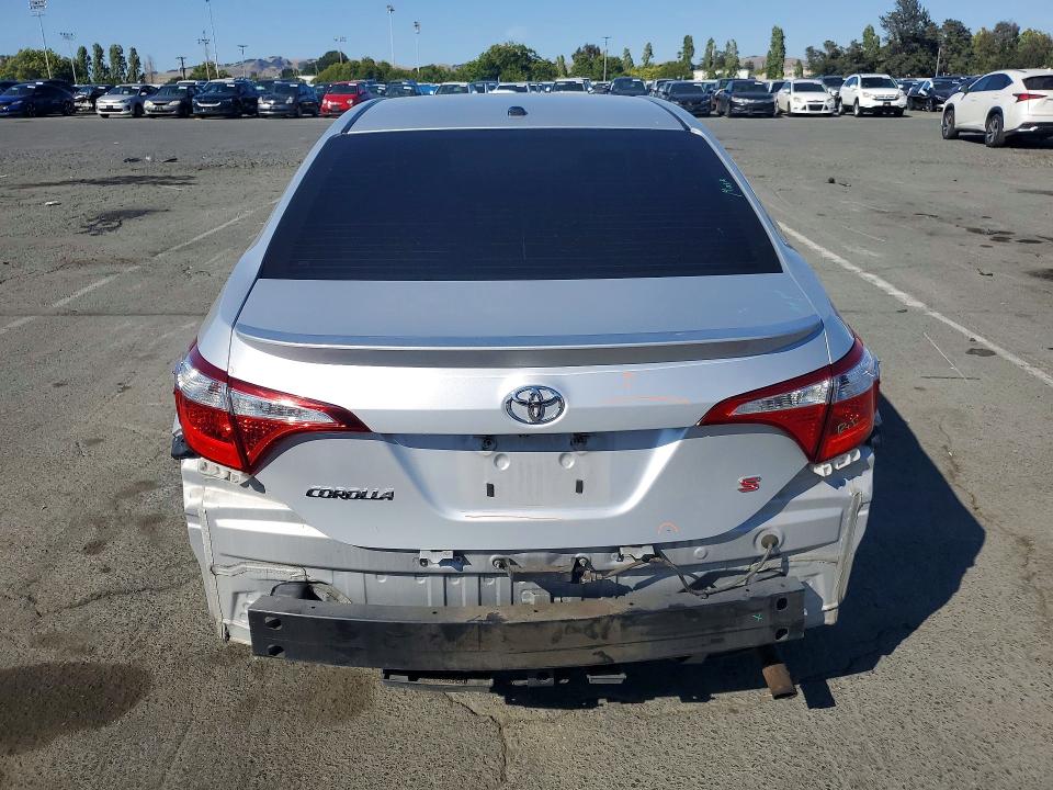 2014 Toyota Corolla VIN 5YFBURHE8EP001010 COPART salvage auction — REAR END, Ca - Salvage Certificate, sold $3,300 on 2026-07-10 (photo 6)