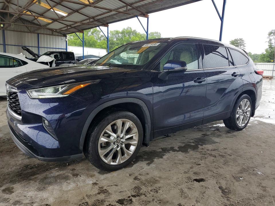 2020 Toyota Highlander VIN 5TDDZRBHXLS042403 COPART salvage auction — ROOF, Ga - Cert Of Title-Salvage, sold $13,900 on 2026-07-30 (photo 1)