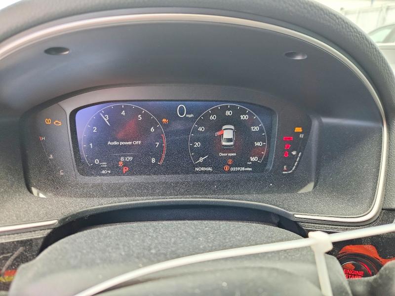2023 Honda Civic VIN 2HGFE1F90PH324287 COPART salvage auction — FRONT END, TX - SALVAGE VEHICLE TITLE, sold $7,200 on 2026-07-28 (photo 9)