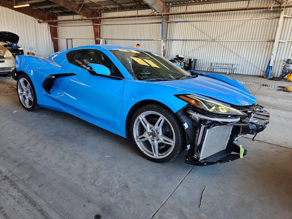 2025 Chevrolet Corvette stingray VIN 1G1YA2D46S5105116 COPART salvage auction — FRONT END, Ca - Salvage Certificate, sold $37,000 on 2026-07-20 (photo 4)
