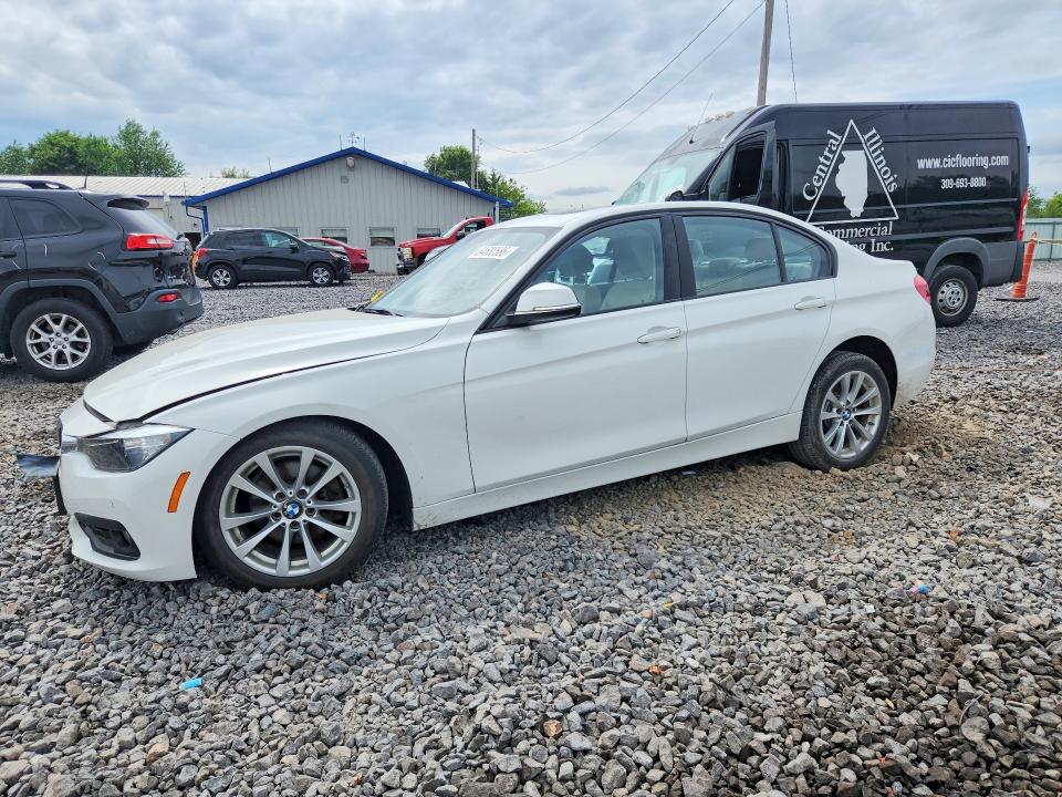 2017 BMW 3er VIN WBA8E5G3XHNU43897 COPART salvage auction — FRONT END, Il - Salvage Certificate, sold $2,700 on 2026-08-03 (photo 1)