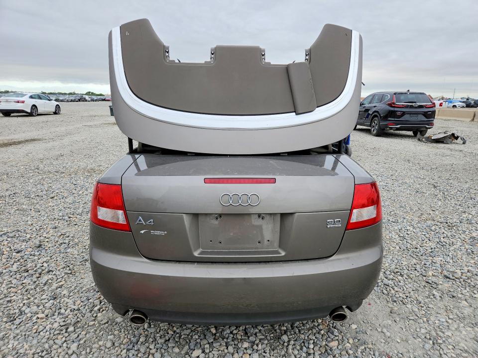 2006 Audi A4 quattro VIN WAUDT48HX6K004514 COPART salvage auction — FRONT END, CO - BILL OF SALE-PARTS ONLY, sold $350 on 2026-07-14 (photo 6)