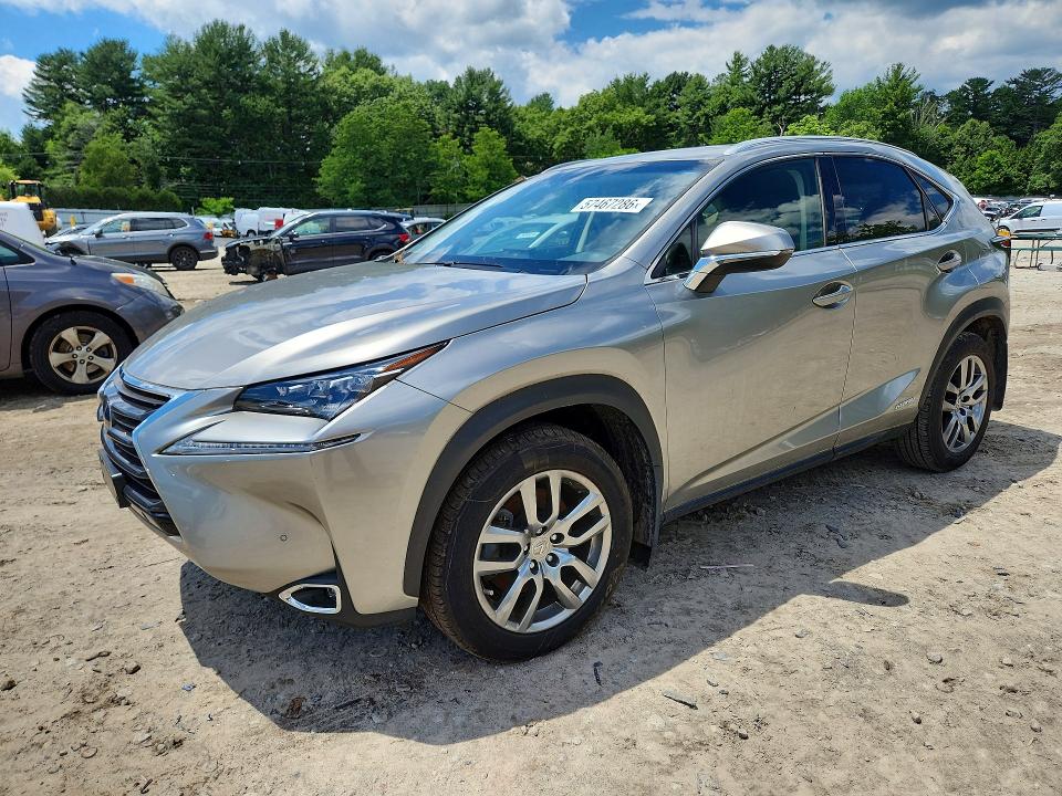 2016 Lexus Nx VIN JTJBJRBZ4G2046223 COPART salvage auction — VANDALISM, Ma - Cert Of Title-Recovered Theft, sold $9,800 on 2026-07-09 (photo 1)