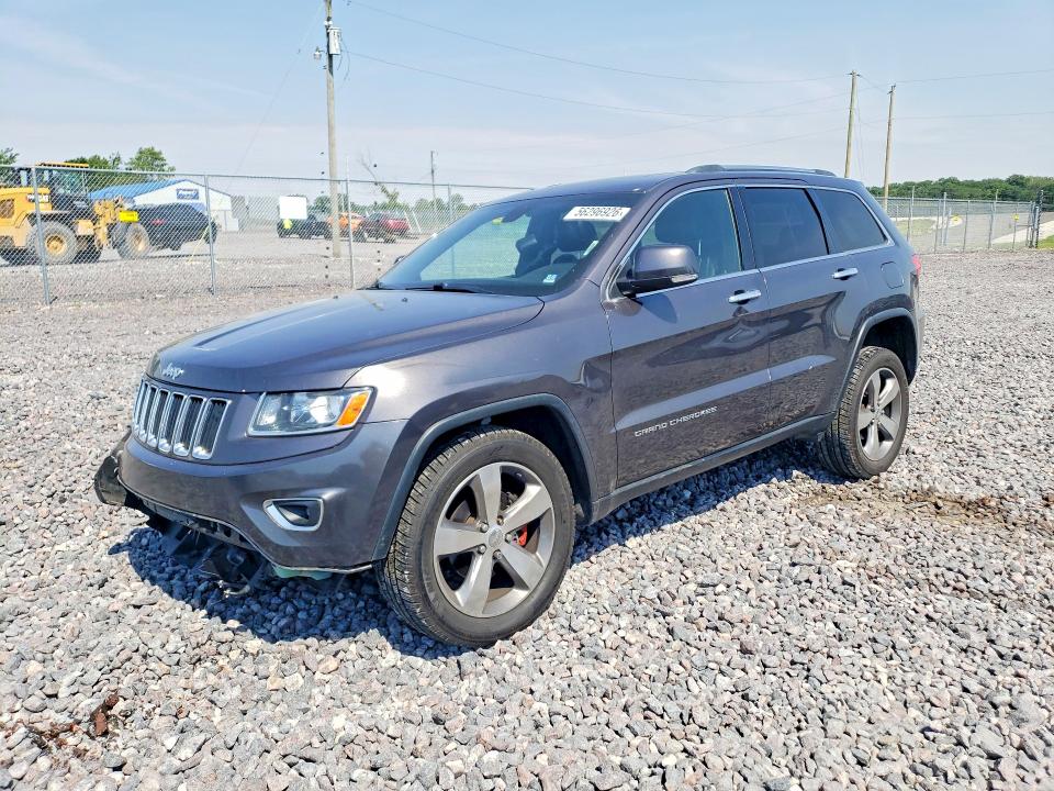 2014 Jeep Cherokee VIN 1C4RJFBG0EC505737 COPART salvage auction — FRONT END, In - Certificate Of Title, sold $1,950 on 2026-07-09 (photo 1)