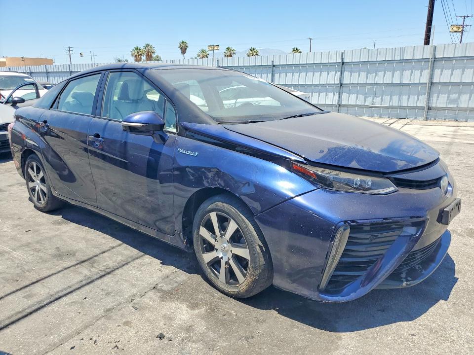 2018 Toyota Mirai VIN JTDBVRBD7JA004525 COPART salvage auction — SIDE, Ca - Salvage Certificate, sold $175 on 2026-07-02 (photo 4)