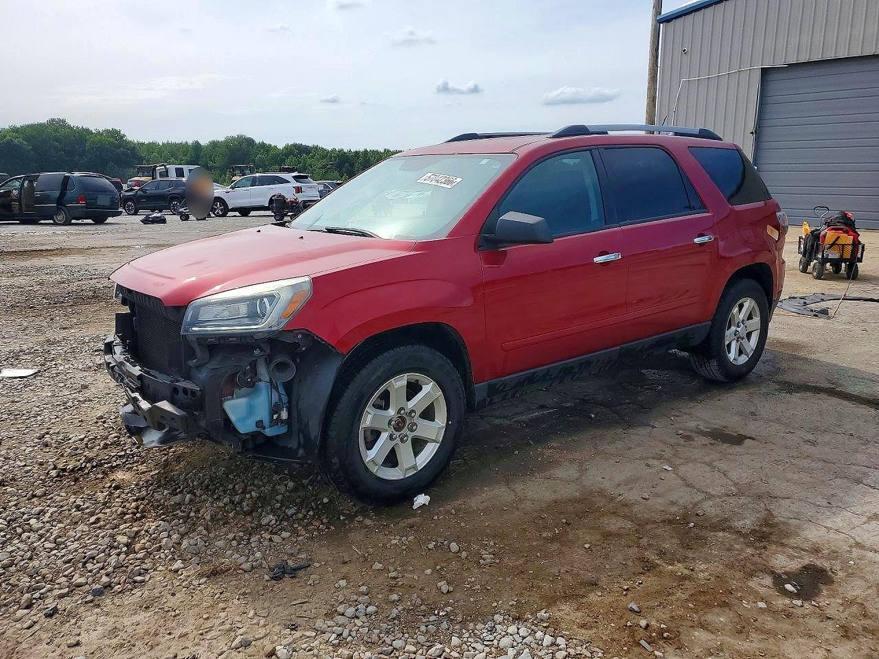 2014 GMC Acadia VIN 1GKKRPKD7EJ332305 COPART salvage auction — Front End, TN - SALVAGE CERTIFICATE, sold $1,400 on 2026-07-09 (photo 1)